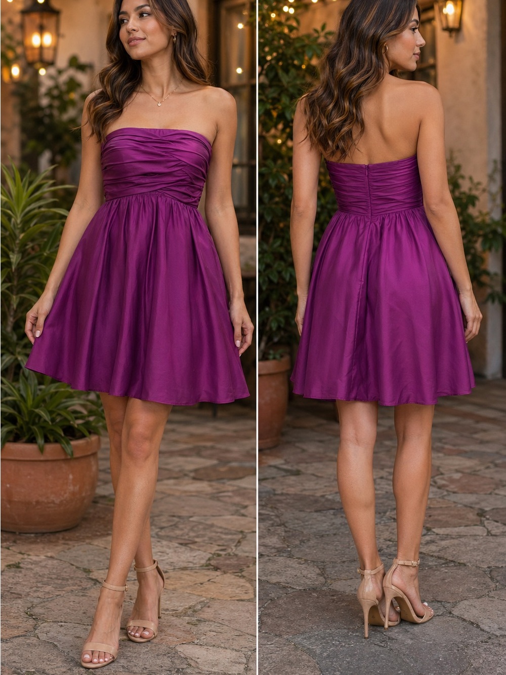 NWT JS Collections Strapless Dress